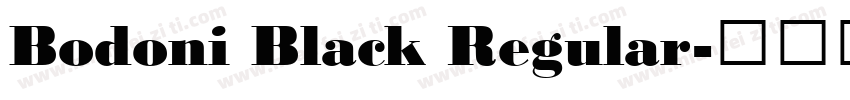 Bodoni Black Regular字体转换